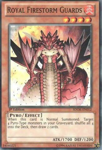 YU-GI-OH! – Royal Firestorm Guards (SDOK-EN012) – Cubierta de estructura Embestida de los Reyes del Fuego – 1 Edición – Común