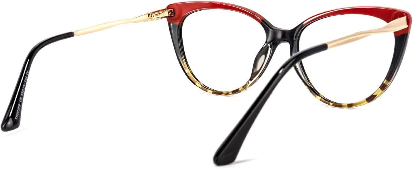 VOOGLAM Gafas de lectura de ojo de gato para mujer, anti luz azul, rayos UV, para lectores
