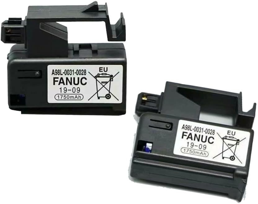 XIAOXX (paquete de 12) A98L-0031-0028 1750mAh 3V Batería PLC de una sola célula para FANUC A02B-0309-K102A98L-0031-0028 CNC Control de máquina 3P