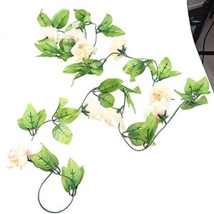 Sunnyskar Flower 2.4m Artifical Flowers Rose Decoration Vine Delicate Artificial Leaf Garland Plant Vine Fake Wedding Parties Decor Supplies – Sunnyskar Flower 2.4m Artifical Flowers Rose Decoration Vine Delicate Artificial Leaf Garland Plant Vine Fake Wedding Parties Decor Supplies –