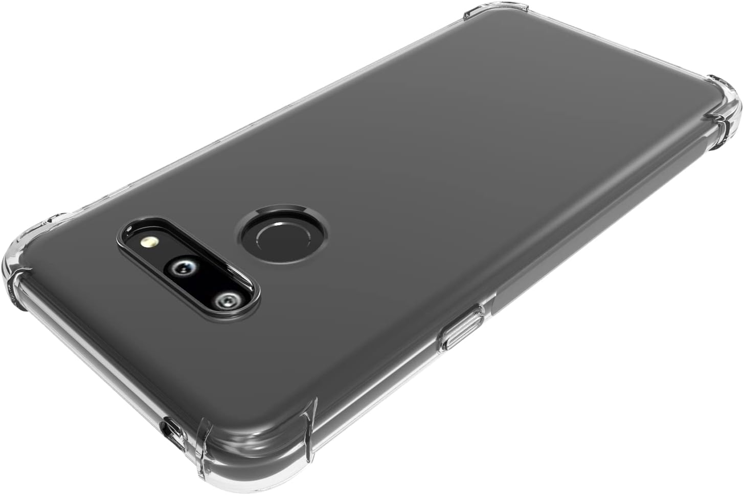 Funda para LG G8 ThinQ Clear TPU Cuatro Esquinas Cubierta Protectora Transparente Suave