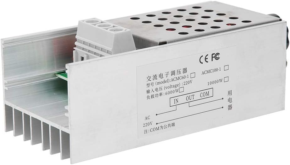 SCR Regulador de Voltaje 10000W Ultra High PowerSpeed Controlador Dimmer Termostato AC 110V 220V Regulador de voltaje Controlador de temperatura de