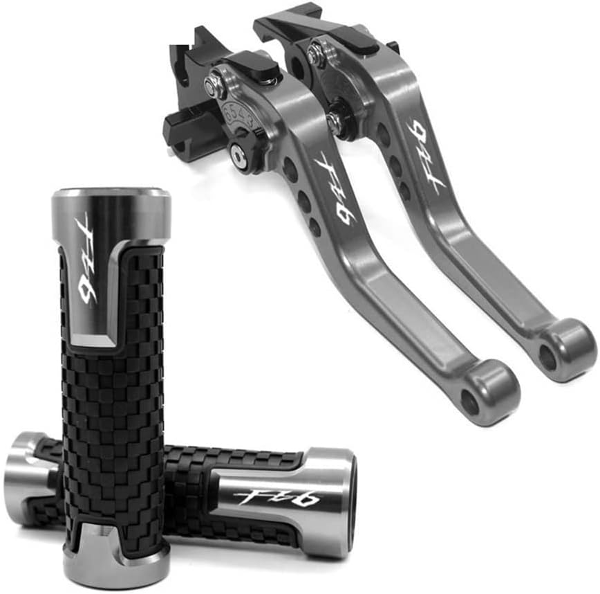 Para Yamaha FZ6 FZ 6 FAZER 2004-2010 Empuñaduras de motocicleta Manillar CNC Aluminio Ajustable Palancas de Embrague de Freno (Color G)