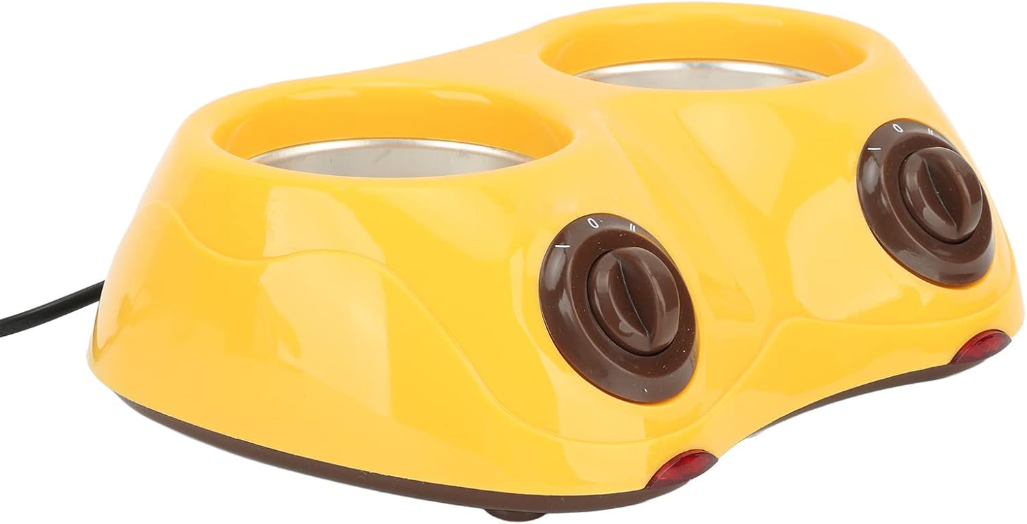 Olla para derretir chocolate, fondue de chocolate eléctrico portátil simple para mantequilla (amarillo)