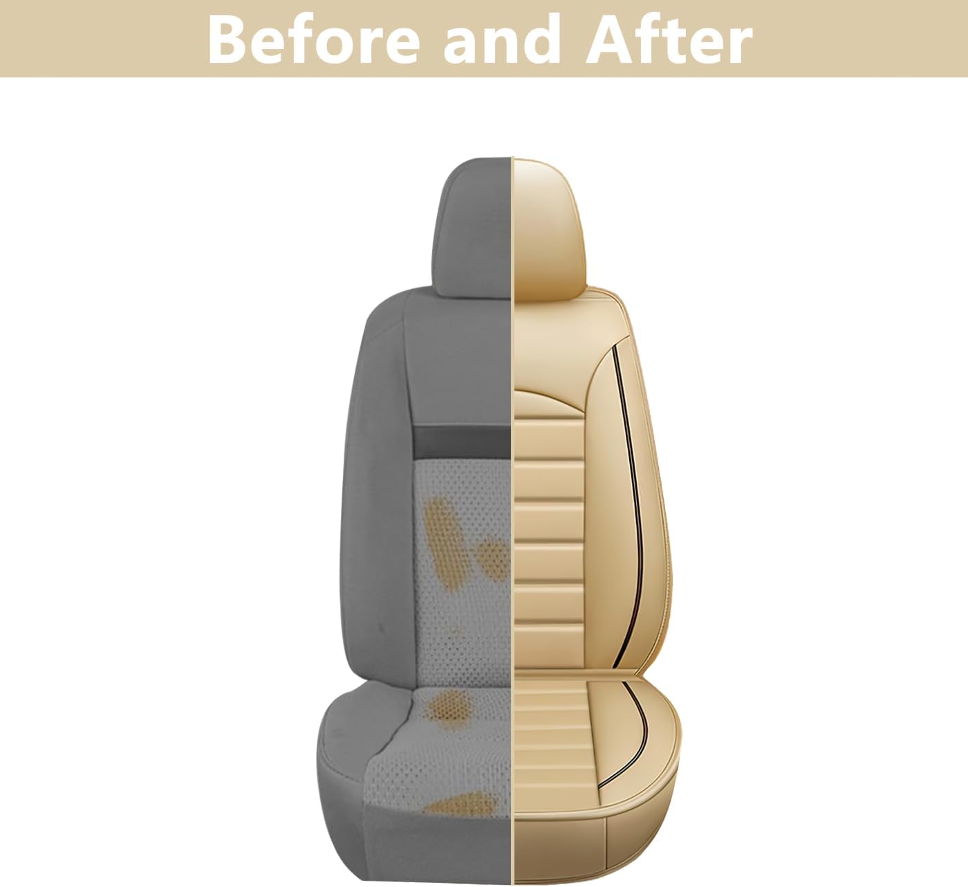 ROBECCHI Fundas de asiento de automóvil para Chevy Trailblazer 2021-2023, 5 fundas de asiento impermeables de piel sintética para asientos