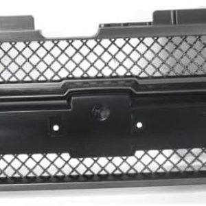 Nueva rejilla para Chevrolet Trailblazer 2002-2005, carcasa negra pintada e inserto, con barra central negra, sin agujeros para arandela de faros Nueva rejilla para Chevrolet Trailblazer 2002-2005, carcasa negra pintada e inserto, con barra central negra, sin agujeros para arandela de faros