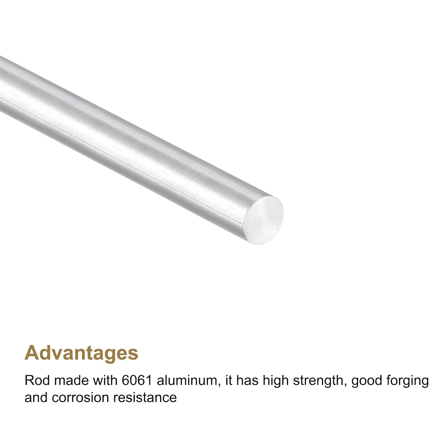 MECCANIXITY Varilla redonda de aluminio macizo de 0.157 in de diámetro, 11.811 in de longitud, para manualidades, paquete de 4