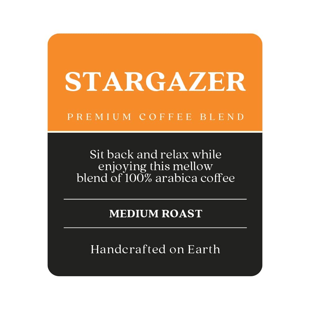 Copper Moon Café de grano entero de tostado medio, mezcla Stargazer, 5 libras