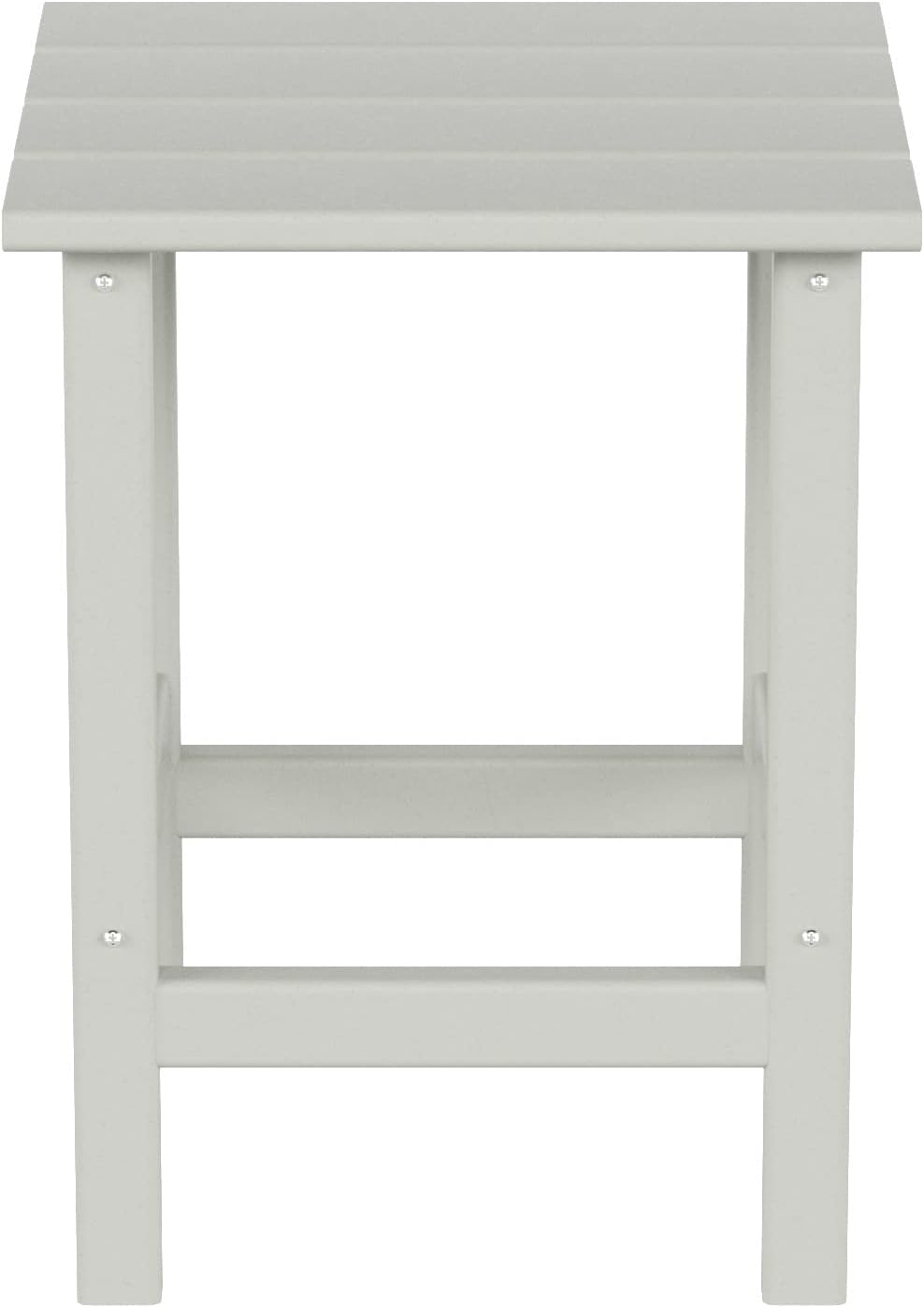 WestinTrends Mesa auxiliar para exteriores, para todo tipo de clima, de madera de polietileno Adirondack, mesa auxiliar cuadrada para piscina,