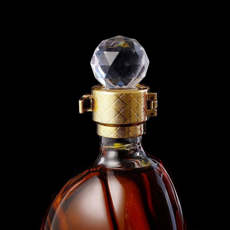 Decantador de whisky, decantador de tacón alto, con decantador de tapa de botella, decantador de vino novedoso, forma creativa, vasos de whisky