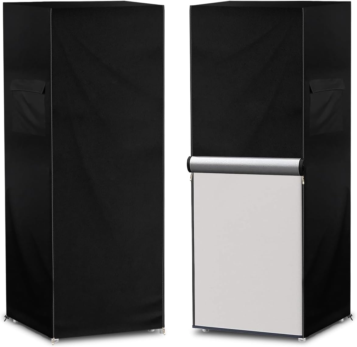 Funda para refrigerador para exteriores, 600D, resistente, 100% impermeable, cubierta vertical para congelador, fundas exteriores para refrigerador.
