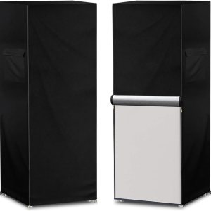 Funda para refrigerador para exteriores, 600D, resistente, 100% impermeable, cubierta vertical para congelador, fundas exteriores para refrigerador. Funda para refrigerador para exteriores, 600D, resistente, 100% impermeable, cubierta vertical para congelador, fundas exteriores para refrigerador.