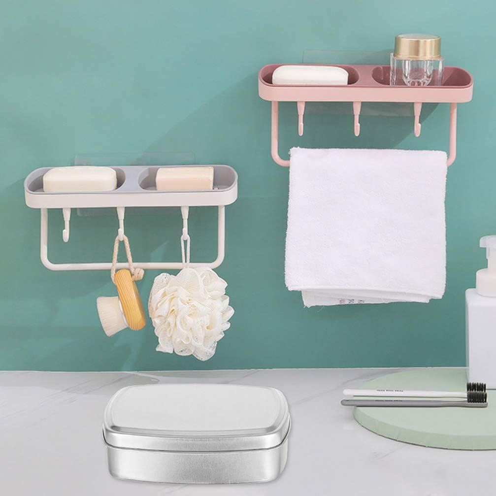 DOITOOL 2 unids 3.4 fl oz caja vacía de lata para loción barra jabón cera champú contenedor 8. 4×6. 2×2. 0.4 in joyero cosméticos latas con tapa