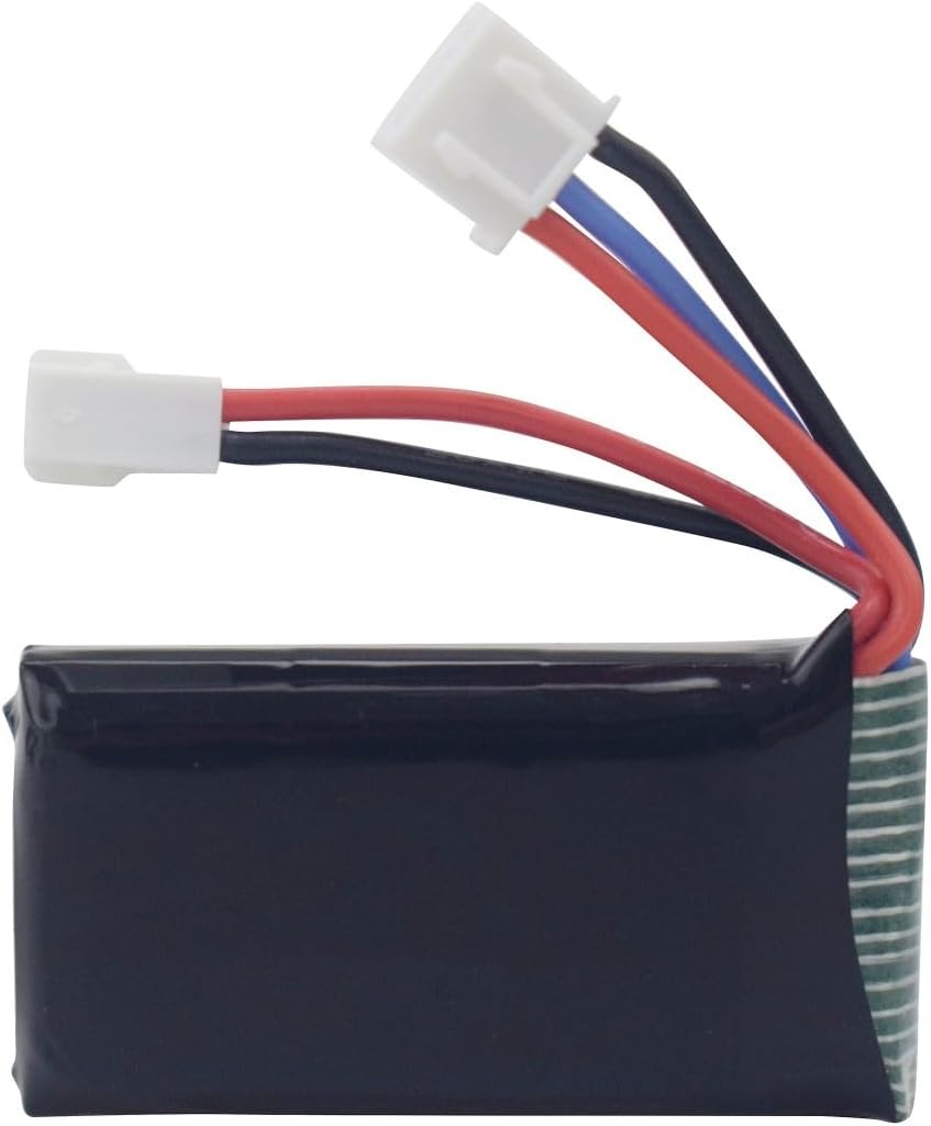 sea jump Batería Lipo de 2 piezas de 7.4 V 600 mAh 35C 2S con enchufe Molex adecuada para FMS FCX24 RC coches, camiones, vehículos eléctricos de