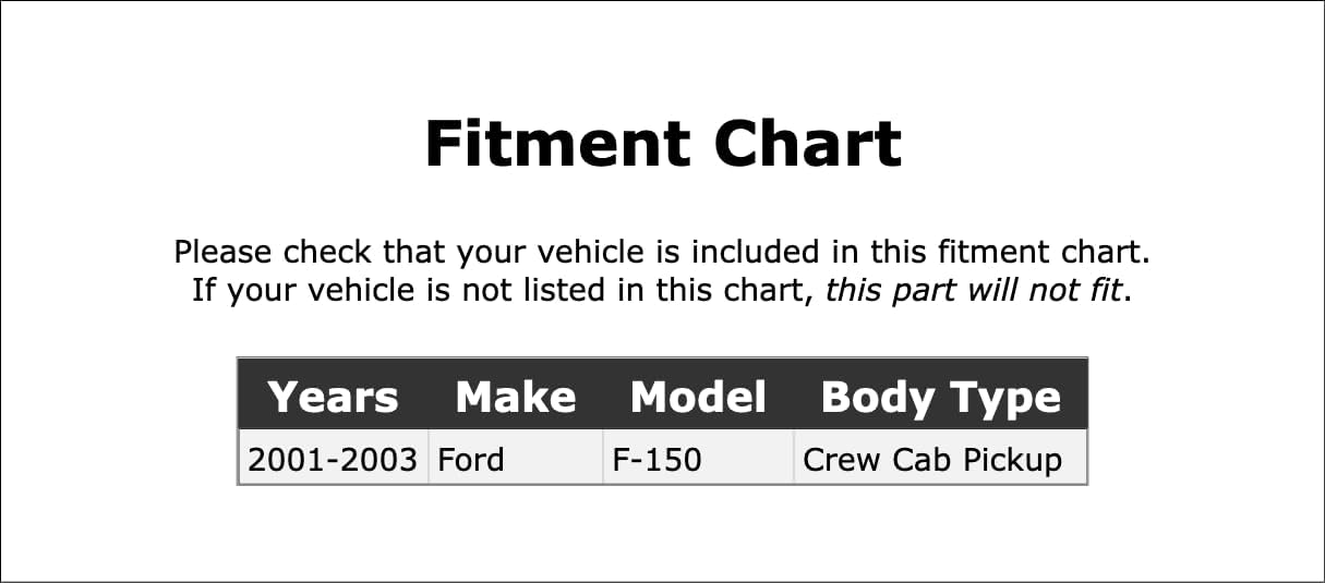 Conjunto de motor y regulador de la ventana eléctrica delantera izquierdalado del conductor compatible con Ford F-150 Crew Cab Pickup 2001 2002 2003