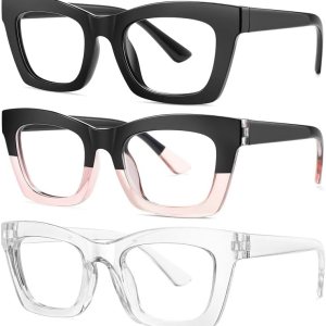 Okany Gafas de bloqueo de luz azul para mujeres y hombres, pantalla de computadora de moda, juegos, teléfonos de televisión, antifatiga ocular y Okany Gafas de bloqueo de luz azul para mujeres y hombres, pantalla de computadora de moda, juegos, teléfonos de televisión, antifatiga ocular y