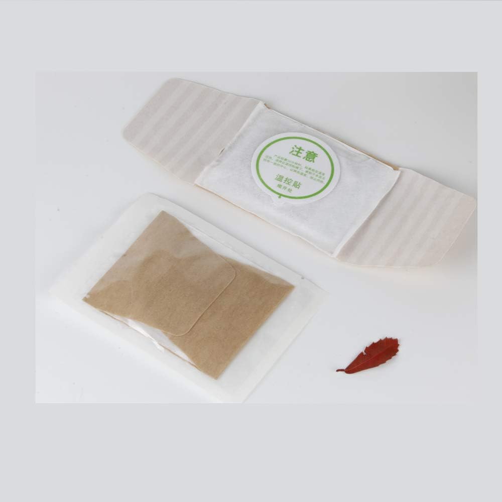 (20 piezas) Moxibustión Parche Autocalentable Mugwort Pads Hierba Natural Pasta Ajenjo Pegatina Moxa Artemisia