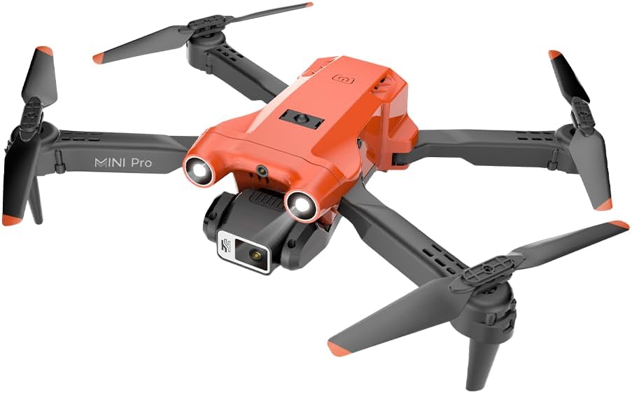 Dron de doble cámara para niños, mini dron con cámara HD para adultos principiantes, dron plegable, batería integrada de 1800 mAh, retención de