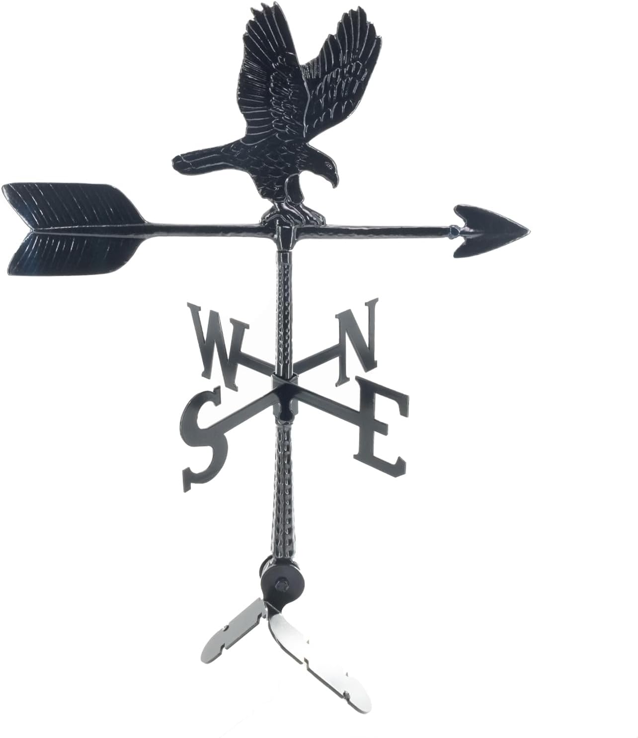 Veleta de aluminio Eagle de 24  – Veleta al aire libre con adorno – Decoración de techo de metal – Montaje incluido (4 a elegir) – Veleta de