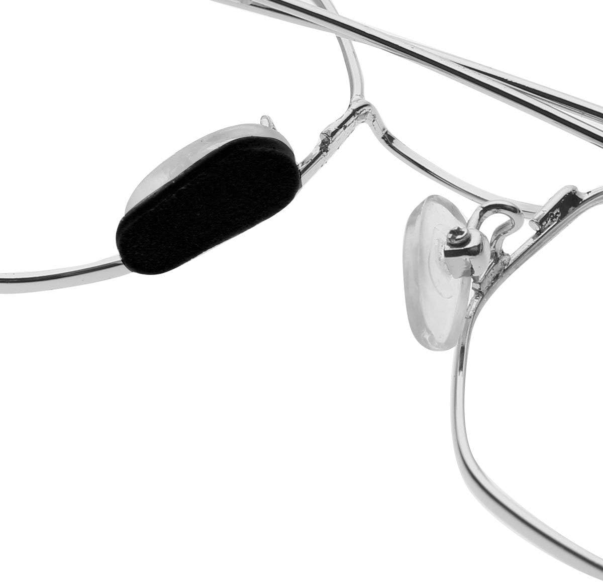 JEATHA 12 pares de almohadillas de nariz de espuma EVA suave, antideslizantes, accesorios de repuesto para lentes de sol, gafas deportivas, negro,