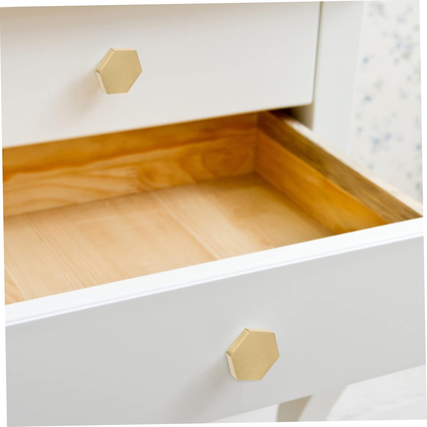 Housoutil Tiradores de puerta de armario, manijas hexagonales para cajones de cocina, pomos de tocador modernos para armario, pomos de puerta para