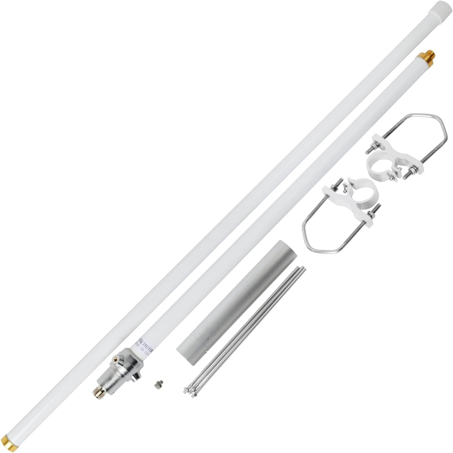 UAYESOK Antena base GMRS de fibra de vidrio (462-467 MHZ), 7.2dBi de alta ganancia UHF GMRS repetidor antena amplificador de señal para BTECH