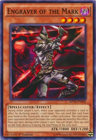 Yu-Gi-Oh! – Grabador de la Marca (MP16-EN208) – Mega Pack 2016 – 1 Edición – Común