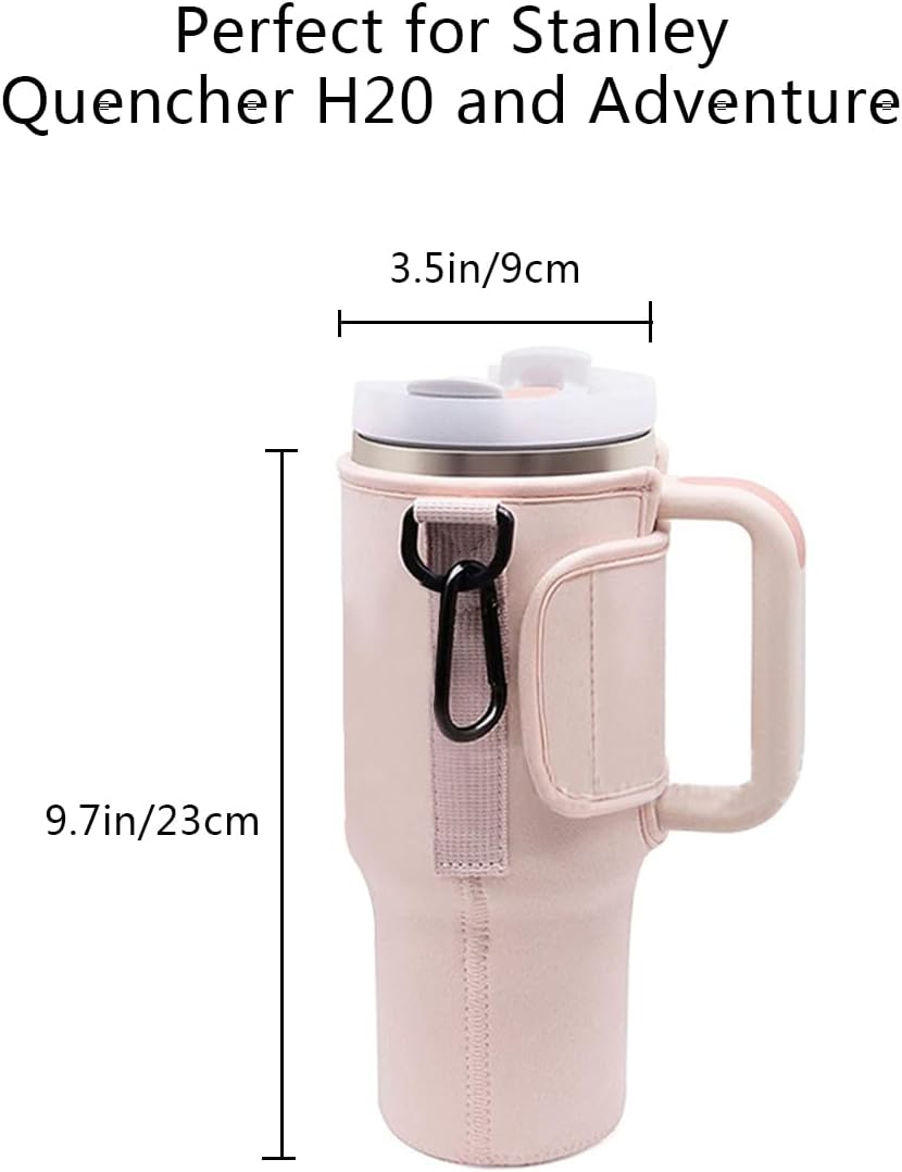 Juego de 2 correas para soporte para botella de agua, funda para botella de agua con correa ajustable para el hombro, bolsa cruzada para vaso, para