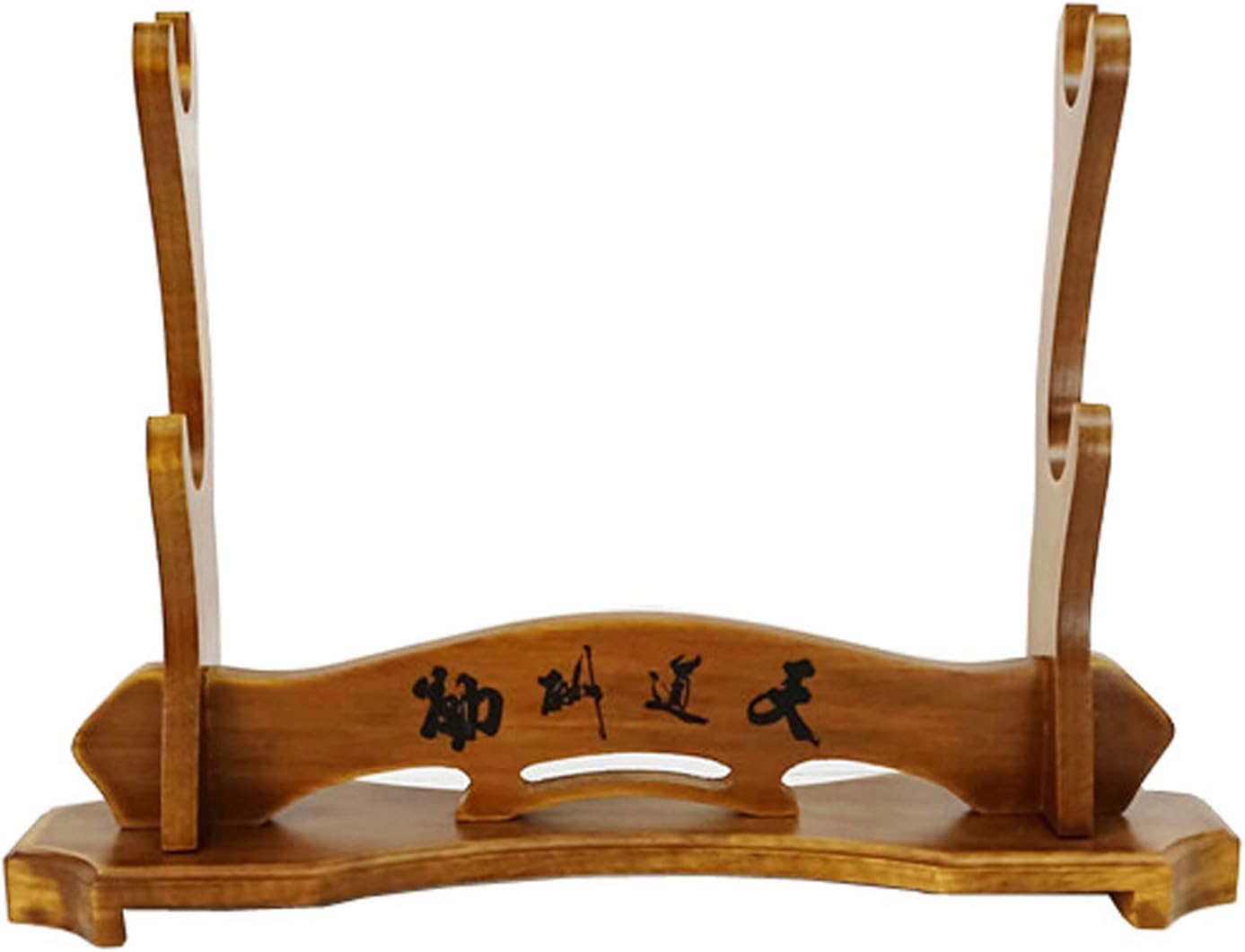 Espada samurái japonesa de madera universal de 2 capas Katana Wakizashi Tanto Soporte Soporte Soporte Display