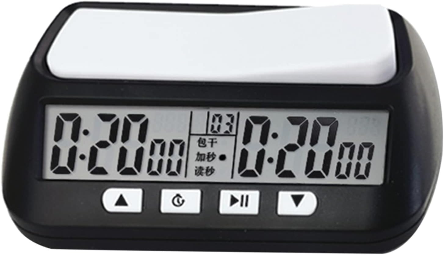 Reloj de ajedrez profesional con temporizador de cuenta hacia abajo Juego de mesa, cronómetro, reloj digital compacto, medidor de horas de