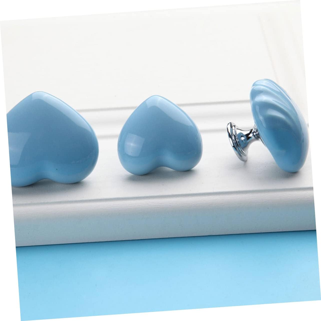 Veemoon 4 pomos para puerta de armario, tiradores de tocador, pomos de puerta de gabinete, pomos de porcelana para cajones, pomos costeros,