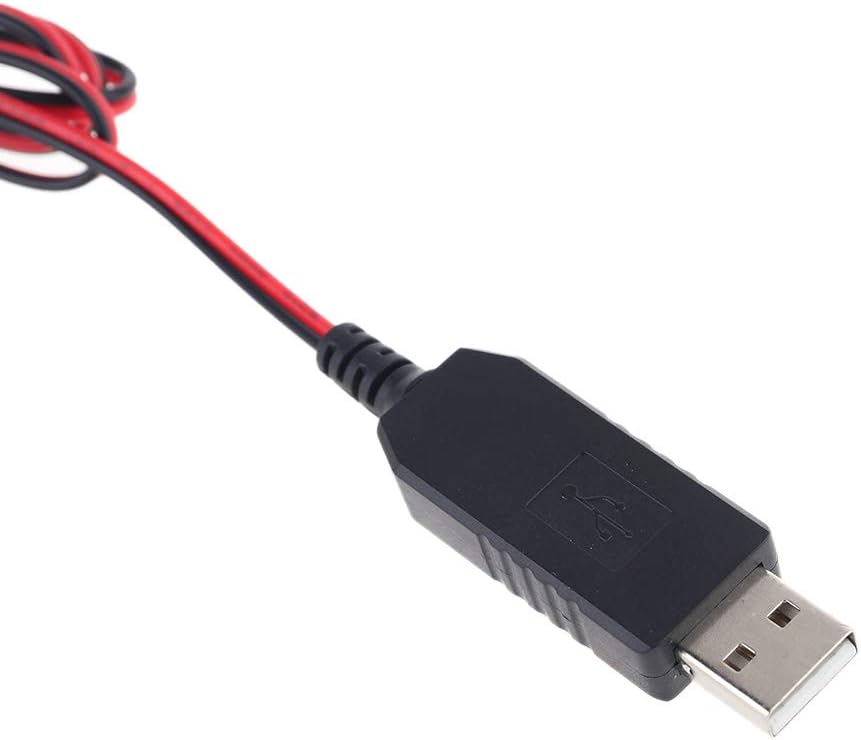 Adaptador de fuente de alimentación del eliminador de batería AA, cable de fuente de alimentación USB de 3.3 ft, 1.5 V – 6 V, 4 tipos para elegir,