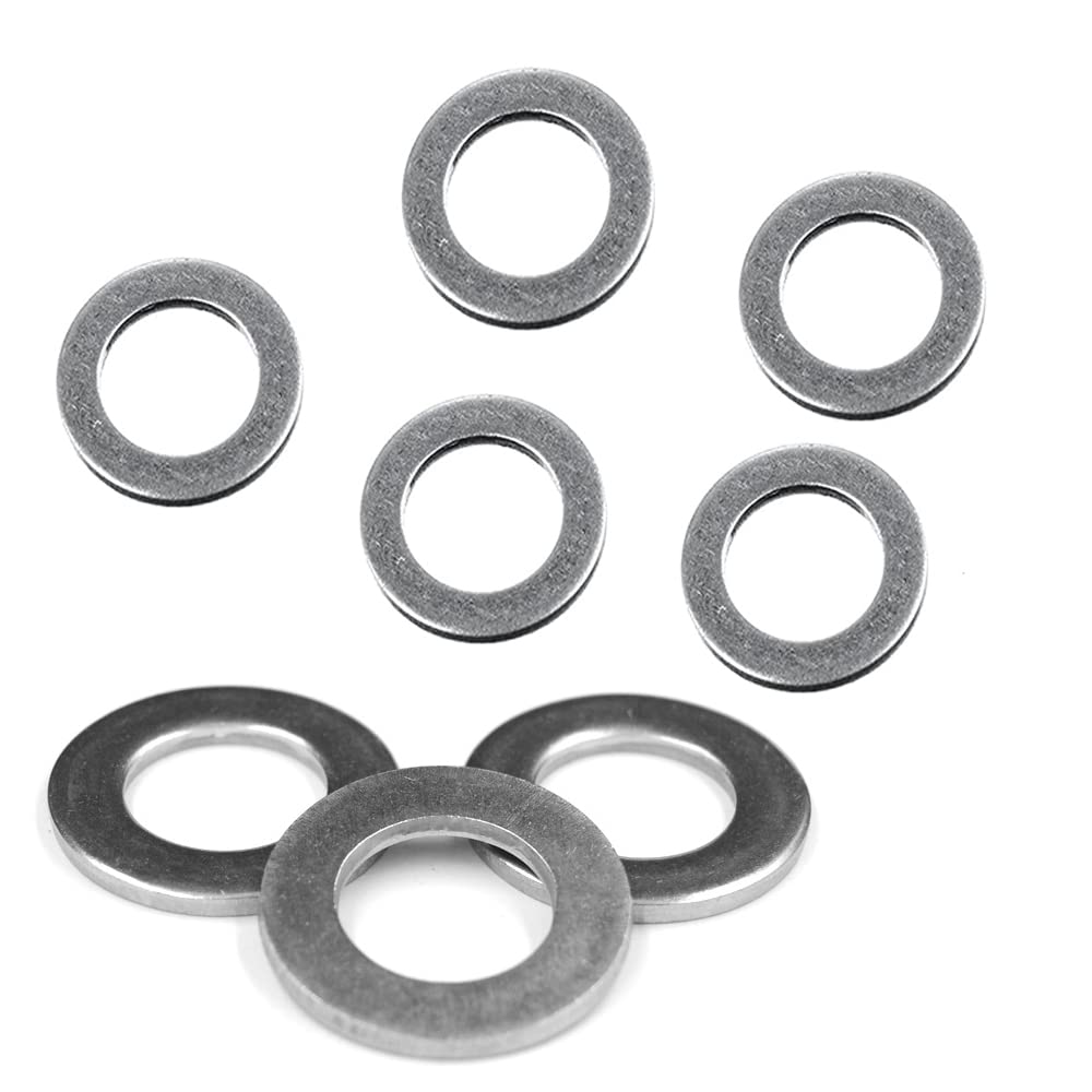 20 piezas de aluminio para drenaje de aceite de motor Juntas de arandela sello de aplastamiento compatible con Honda Parte 94109-14000