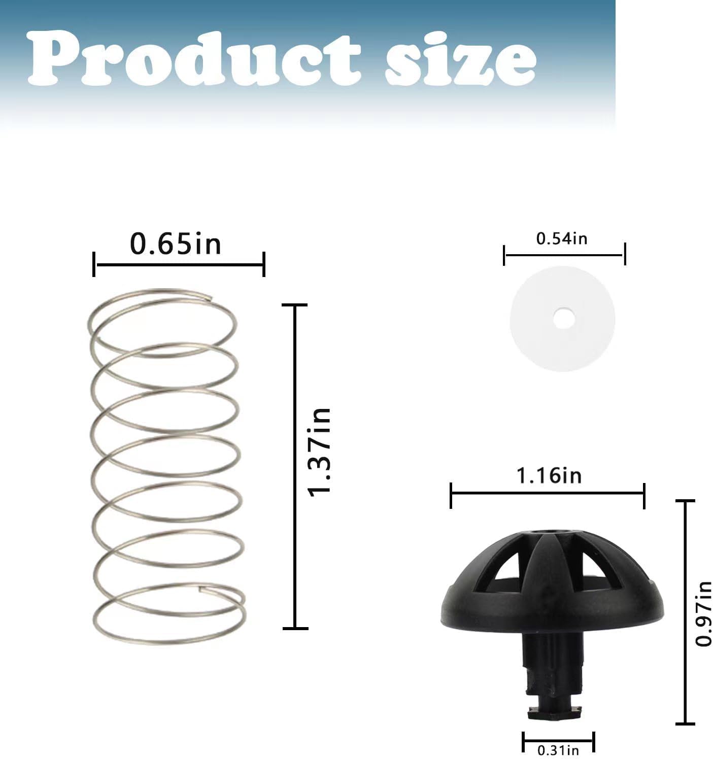 Juego de tapones de repuesto para máquina de café para Hamilton Beach Brew Basket Mr. Coffee Makers Basket Fit Models 154446-000-000 185774-000-000