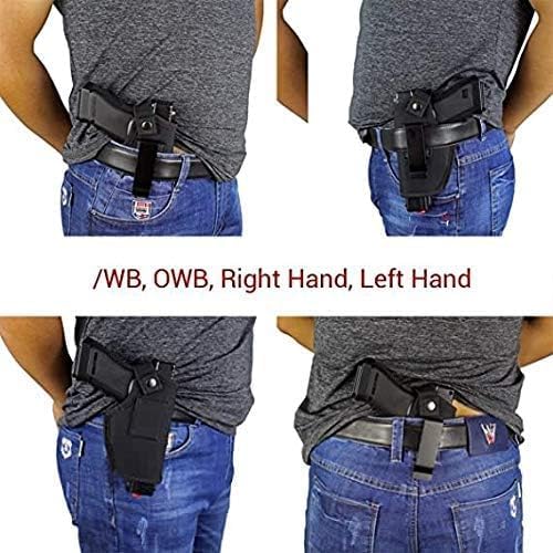 Funda universal para pistola, IWB OWB para pistola, bolsas tácticas para pistola, fundas para pistola de cintura para mano derecha e izquierda,