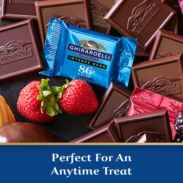 Ghriardelli 86% Cacao – Bolsa mediana intensa de chocolate oscuro, 4.12 onzas, paquete de dos