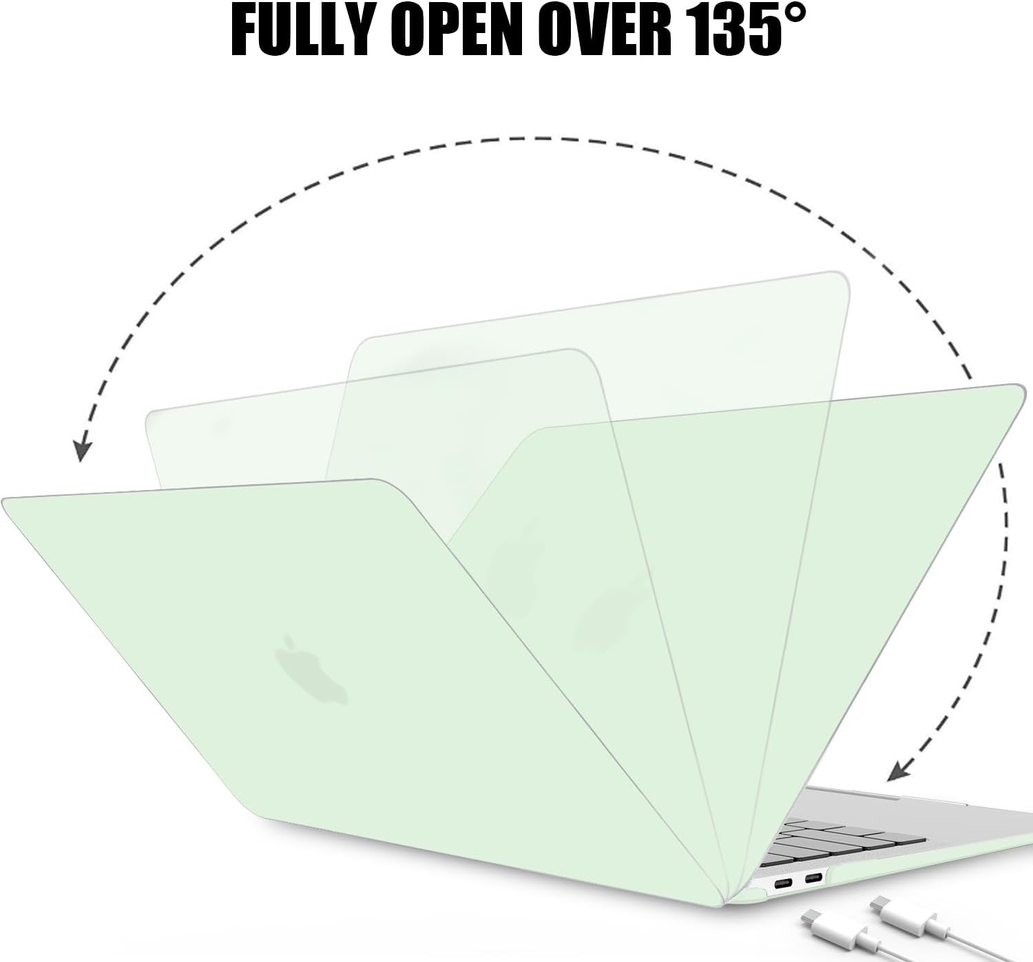 B BELK Funda compatible con MacBook Air de 13 pulgadas 2022 2021 2020 2019 2018 A2337 M1 A2179 A1932 Touch ID, carcasa rígida de plástico mate,
