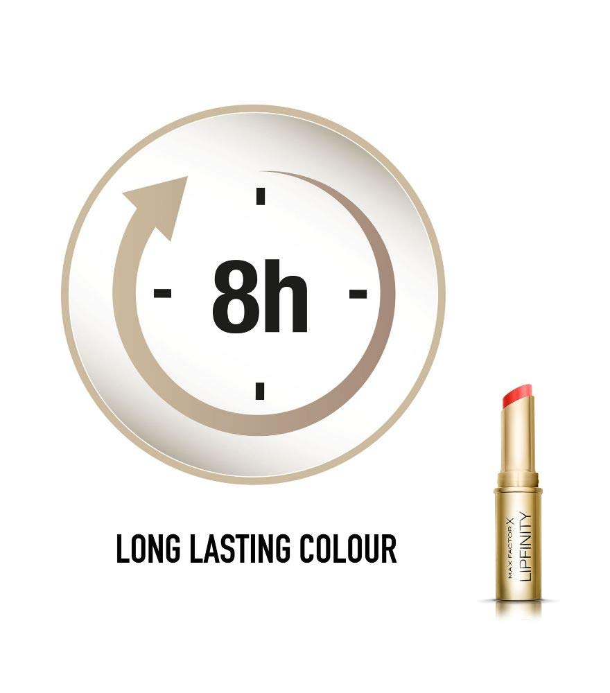 Max Factor Lipfinity lápiz labial, 35 Just Deluxe para mujeres, 0.14 onzas