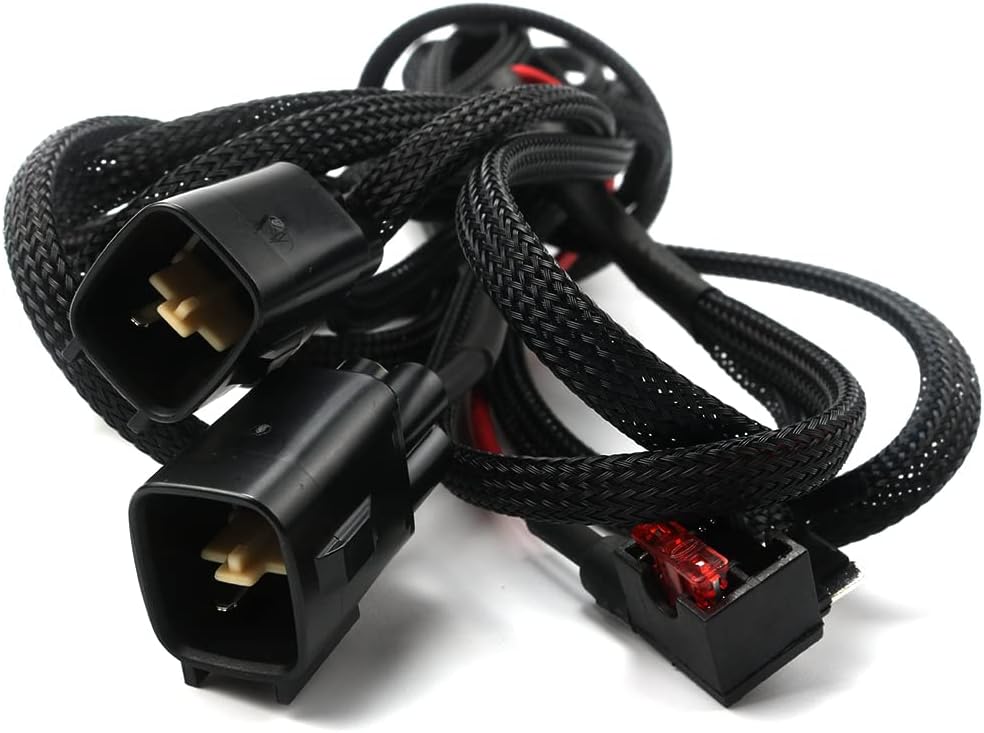 Compatible con arnés de conversión de faros delanteros LED OEM Toyota Tundra con arnés adaptador DRL 2014-2019 (con arnés de alimentación DRL)