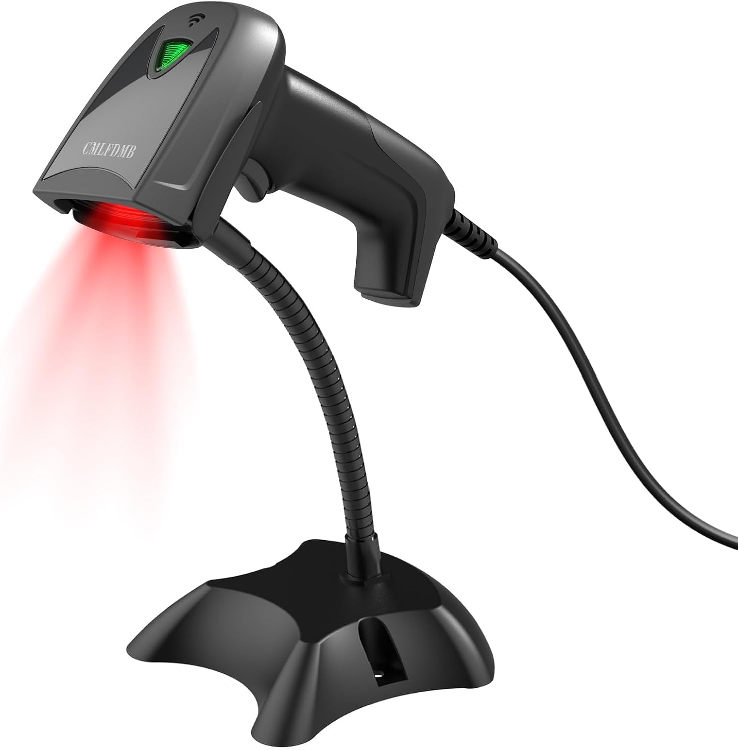 CMLFDMB – Escáner de código de barras 2D, escáneres de código QR 2D 1D de inventario con cable USB para computadora, soporte POS, escaneo de