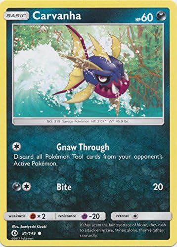 Pokemon – Carvanha – 81149 – Común – Pokemon Sun & Moon