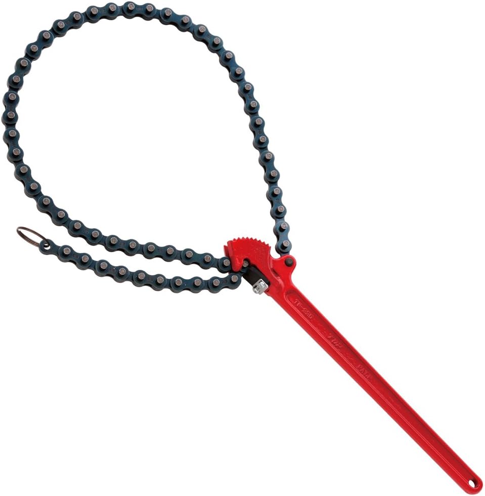 (TOP) TOP TW-150N Llave de cadena, nominal 20A, diámetro 1.0 pulgadas (1.024 in), nominal 100A (diámetro 5.1 pulgadas (5.118 in)), lugares