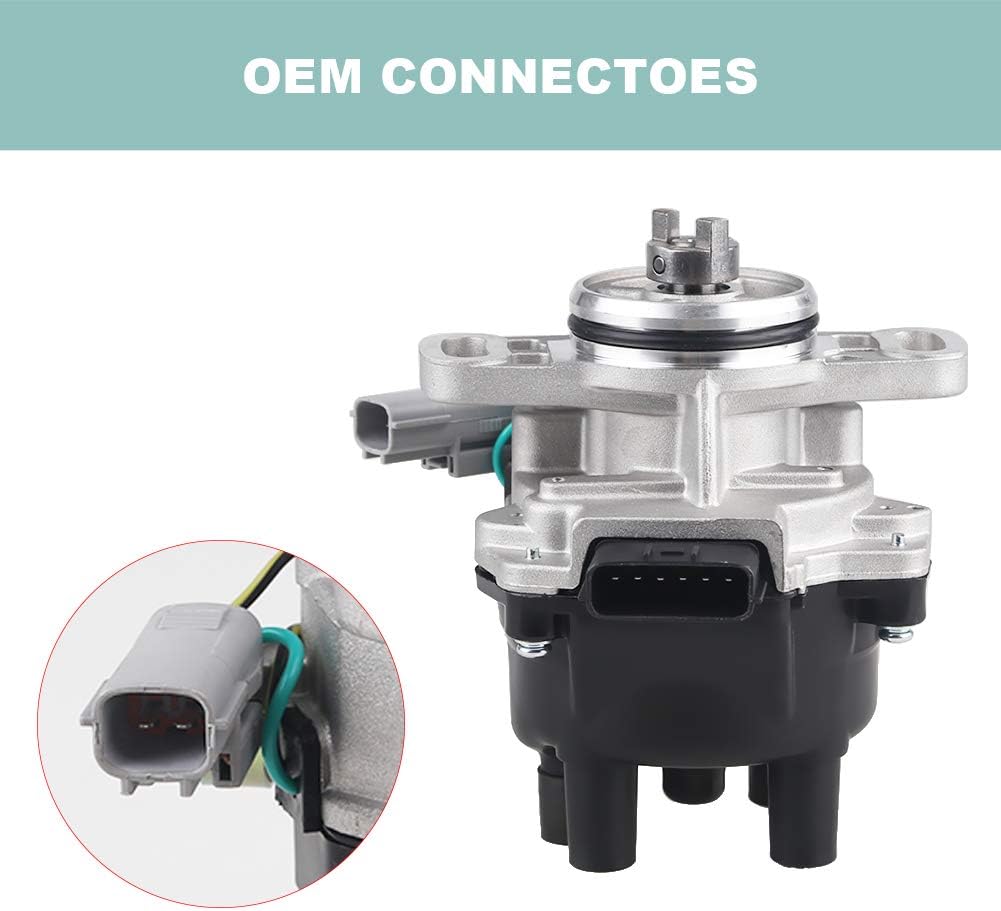 JDMON Repuesto para distribuidor de encendido Nissan 200SX 1995-1998 Sentra 1.6L 1995 1996 1997 1998 1999 SOHC Reemplazar 22100-0M300 22100-0M200