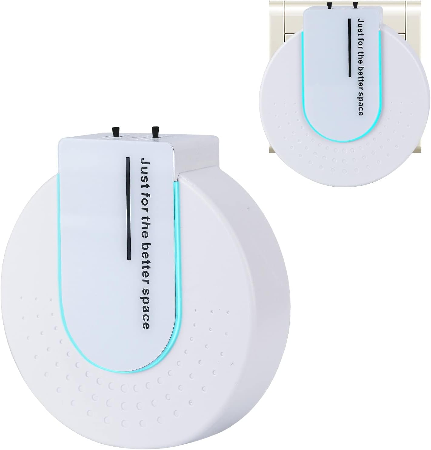 Enchufe de iones negativos, generador de iones negativos portátil para el hogar, aniones para habitaciones con olor y humo, generalmente se utiliza