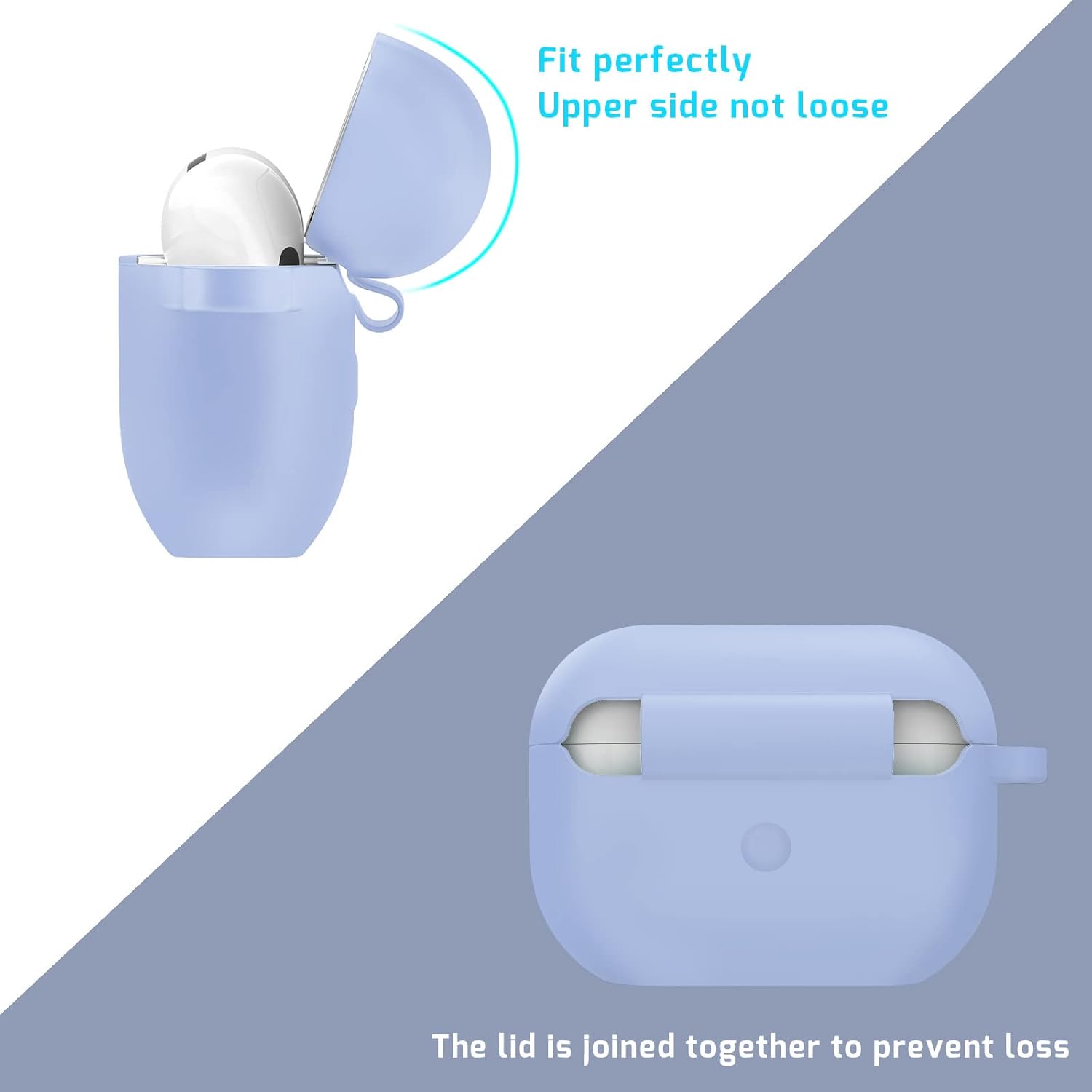 MATEPROX Funda para AirPods Pro 2 con llaverocorrea de mano, AirPods Pro de 2 generación 2022 protectora de silicona a prueba de golpes, compatible