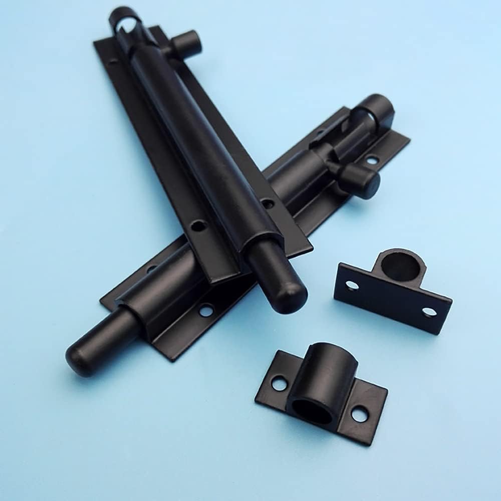 Paquete de 2 cerraduras de perno de barril de 3 pulgadas, cerradura de pestillo deslizante resistente, cerradura de pestillo deslizante de