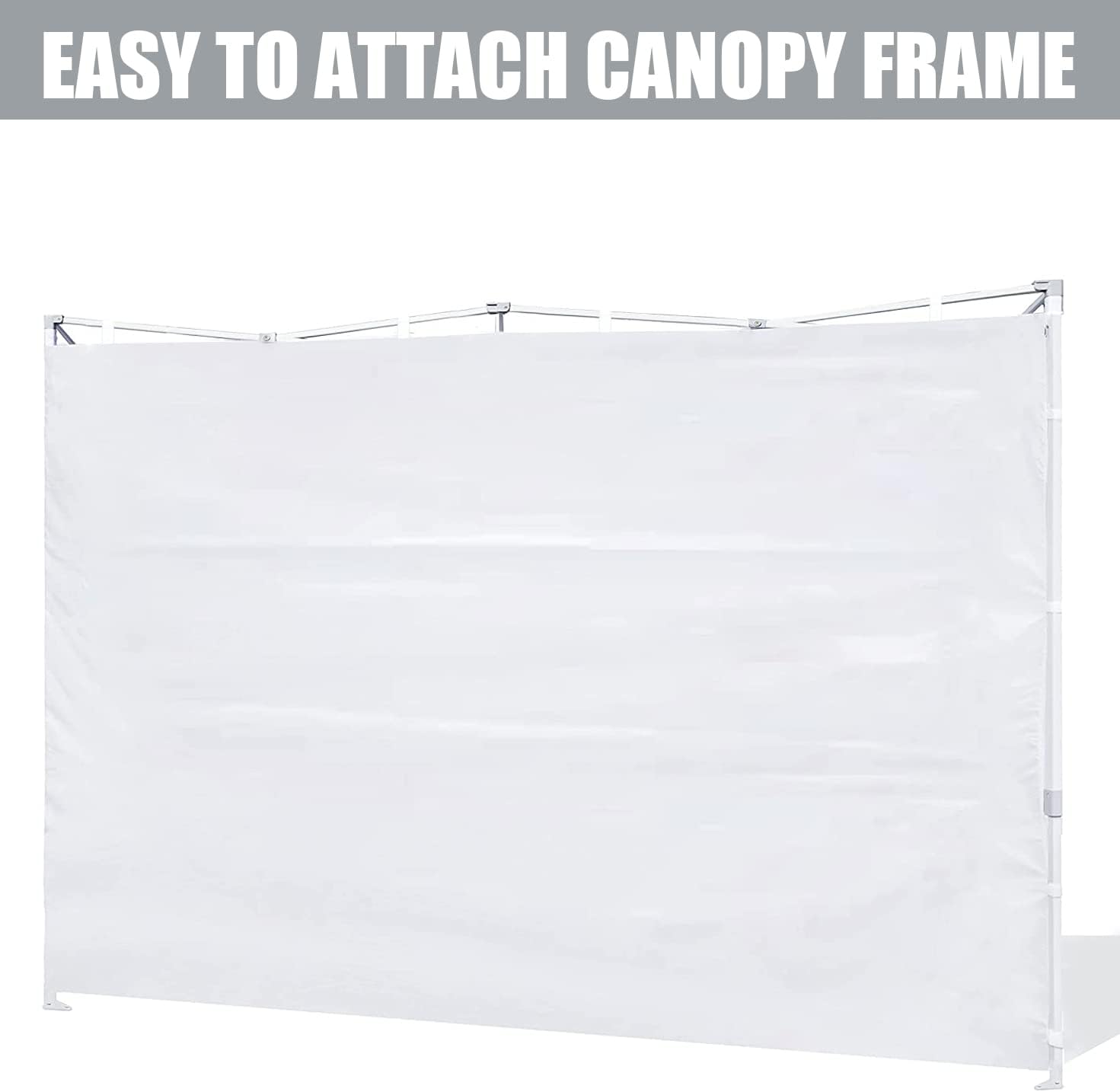 SCOCANOPY SunWall – Marco de toldo desplegable de 10 x 10 pulgadas, paquete de 3 solo pared lateral (morado)