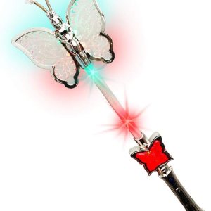 ArtCreativity Bastón de mariposa giratorio multicolor con mango LED, varita de mariposa iluminada de 16 pulgadas para niños, divertido accesorio de ArtCreativity Bastón de mariposa giratorio multicolor con mango LED, varita de mariposa iluminada de 16 pulgadas para niños, divertido accesorio de