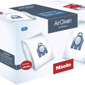 Miele Paquete de rendimiento XXL, 16 bolsas para aspiradora AirClean 3D GN y 1 filtro HEPA, atrapa y asegura el polvo Miele Paquete de rendimiento XXL, 16 bolsas para aspiradora AirClean 3D GN y 1 filtro HEPA, atrapa y asegura el polvo