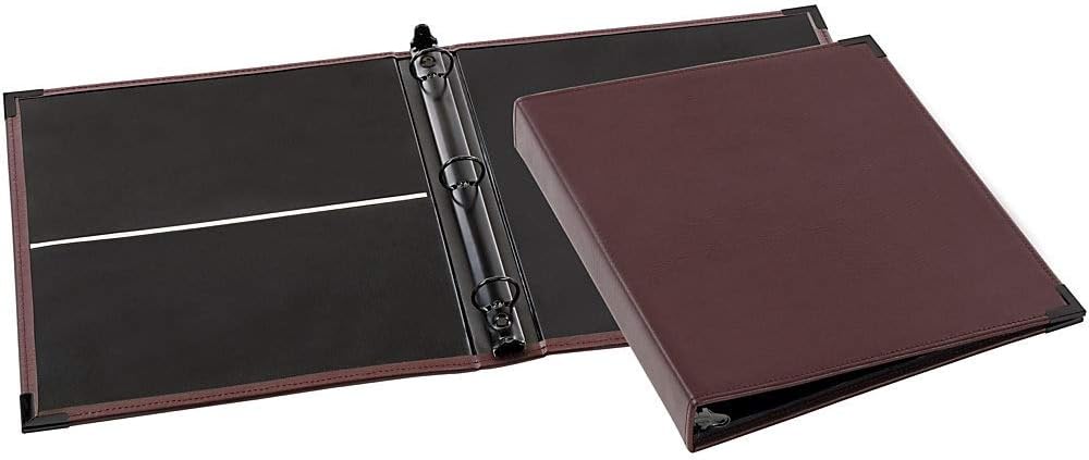 Cardinal Business Collection – Carpeta con 3 anillas redondas de 1 pulgada, color borgoña (144 710)